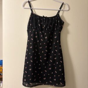 Forever 21 Black Dress with Floral Design